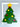 decorative bracket for mailbox or porch in shape of Christmas tree, hand-painted in bright colors, first side of object
