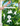 White pvc mobile with hummingbirds surrounding flower being held against a background of palms
