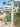 decorative white pvc bracket in design of mermaid, hand painted in vibrant colors on mailbox post with coastal house and beach in background