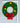 decorative bracket for mailbox or porches in shape of a holiday wreath, hand-painted in bright colors; opposite side shown
