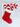 Decorative mailbox/ porch bracket made from pvc in shape of stocking with candy canes sticking out of top and hand-painted in bright red and white
