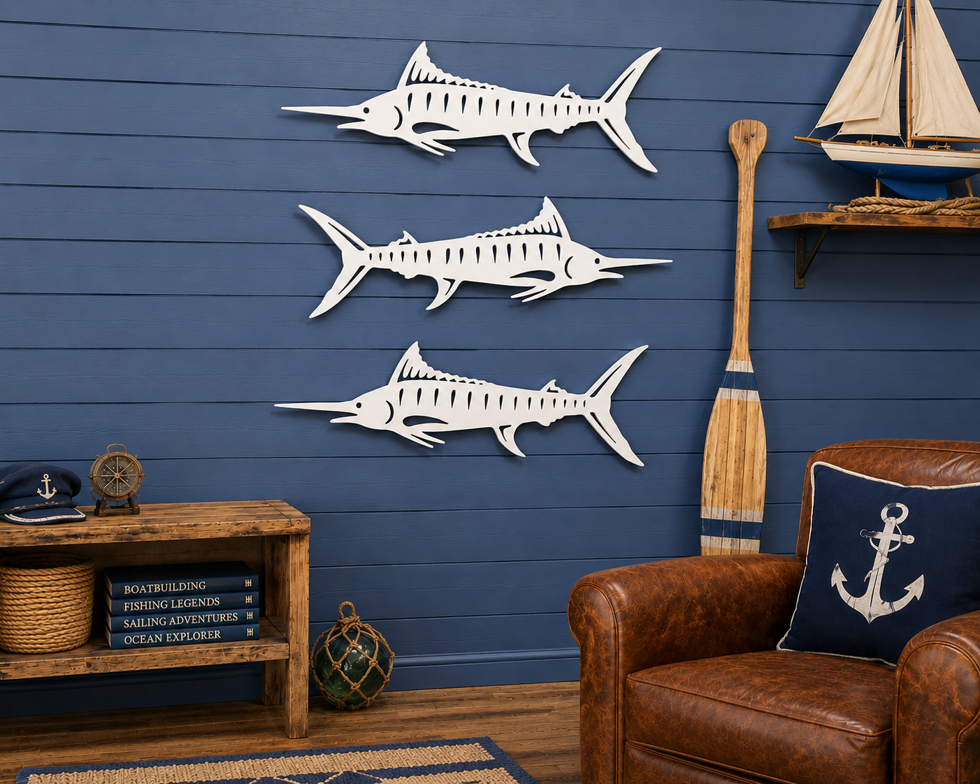 Swordfish Wall Art – Handcrafted PVC | Nature Brackets