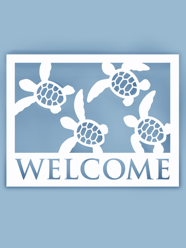 Turtle Welcome Plaque