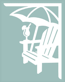 Beach Chair and Umbrella Decorative Bracket