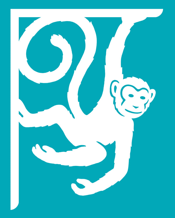 Monkey- Swinging Monkey Decorative Bracket