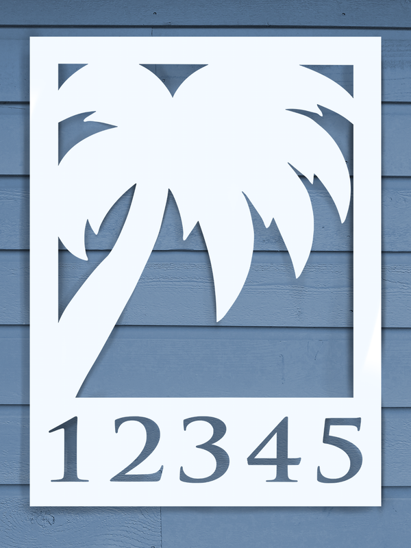 Palm Tree House Plaque-Nature Brackets