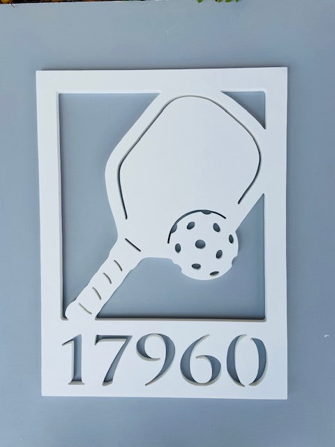 Pickleball House Plaque